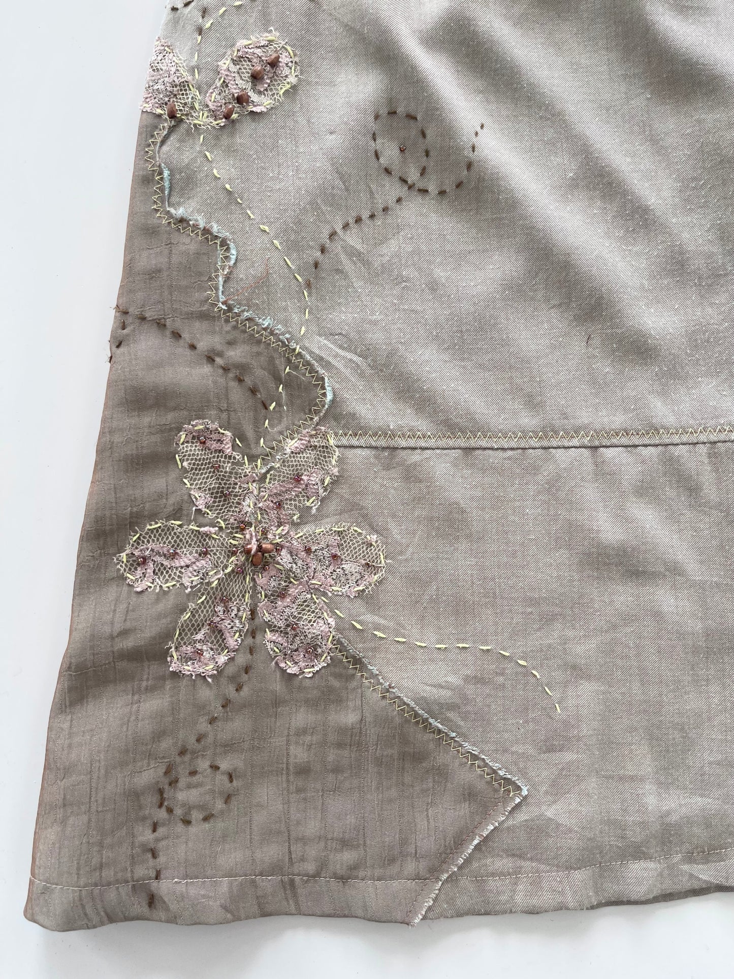 Embroidered Vintage Skirt-Waist 28