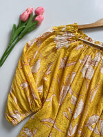 Load image into Gallery viewer, AVA&VIV YELLOW FLORAL TOP - BUST 54 to 60