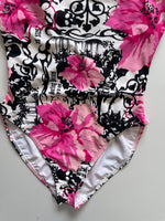 Load image into Gallery viewer, Y2K WHITE PRINTED SWIMSUIT- BUST 34 TO 36