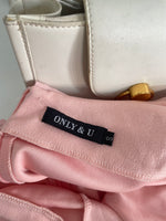 Load image into Gallery viewer, ONLY & U PEACH RUFFLE CUTOUT DRESS - BUST 28 TO 32