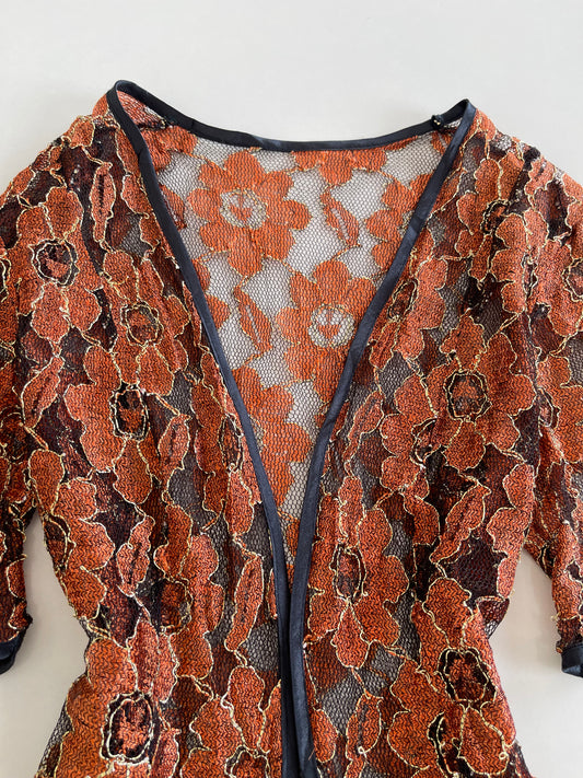 Lace Sheer Shrug-Bust 34