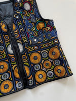 Load image into Gallery viewer, Leatherette Embroidered Top-Bust 32