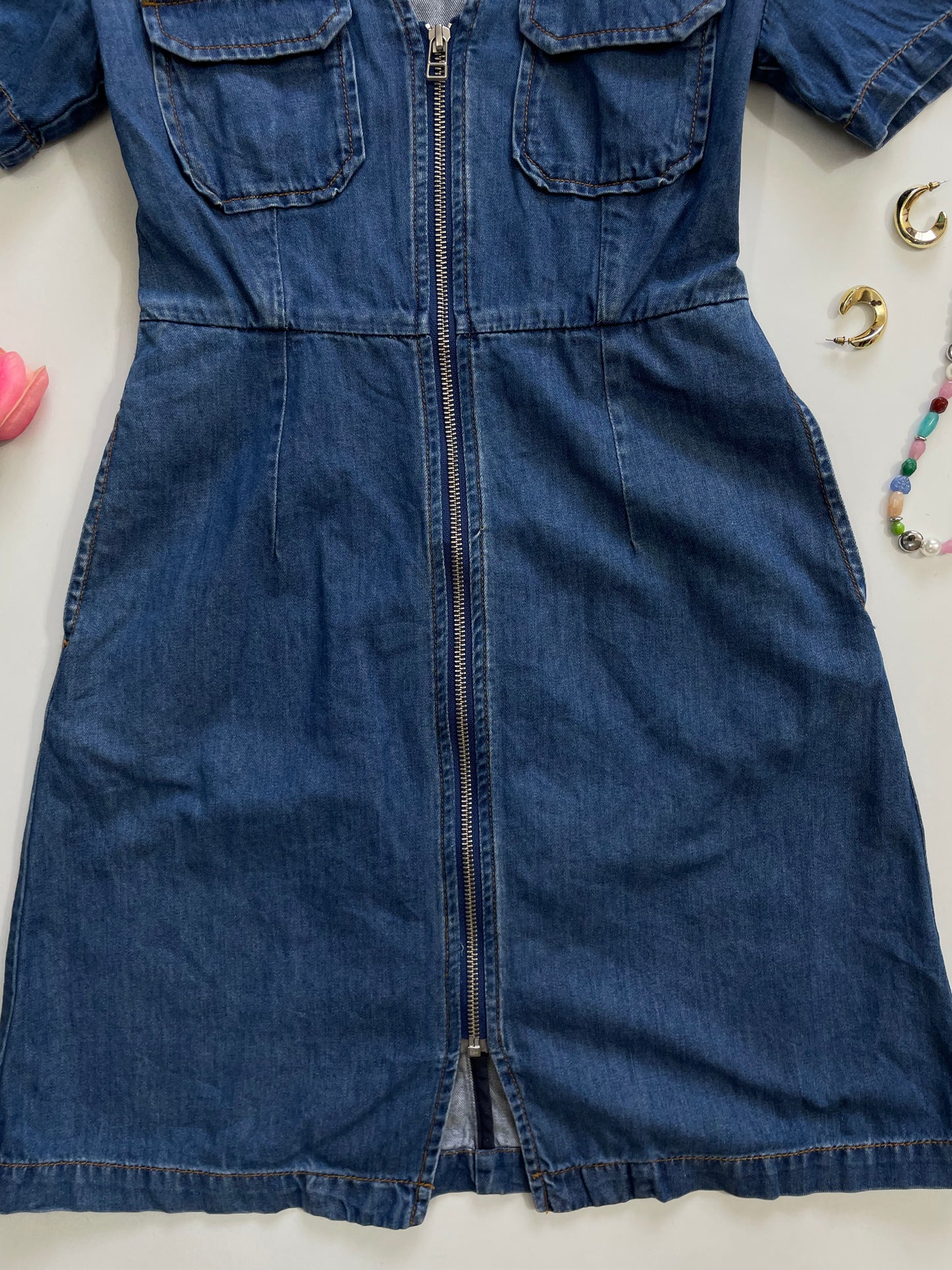 Denim Dress-Bust 30