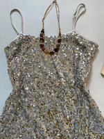 Load image into Gallery viewer, H&M Silver Sequin Dress-Bust 34 to 36