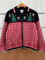 Load image into Gallery viewer, Talbots 100% Wool Embroidered Christmas Sweater-Bust 42
