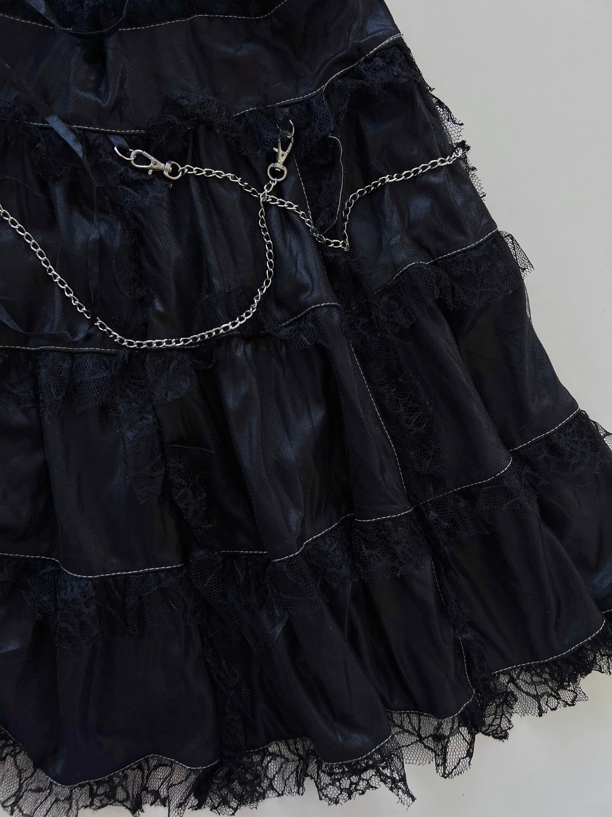 Vintage Goth Lace Dress-Bust 34