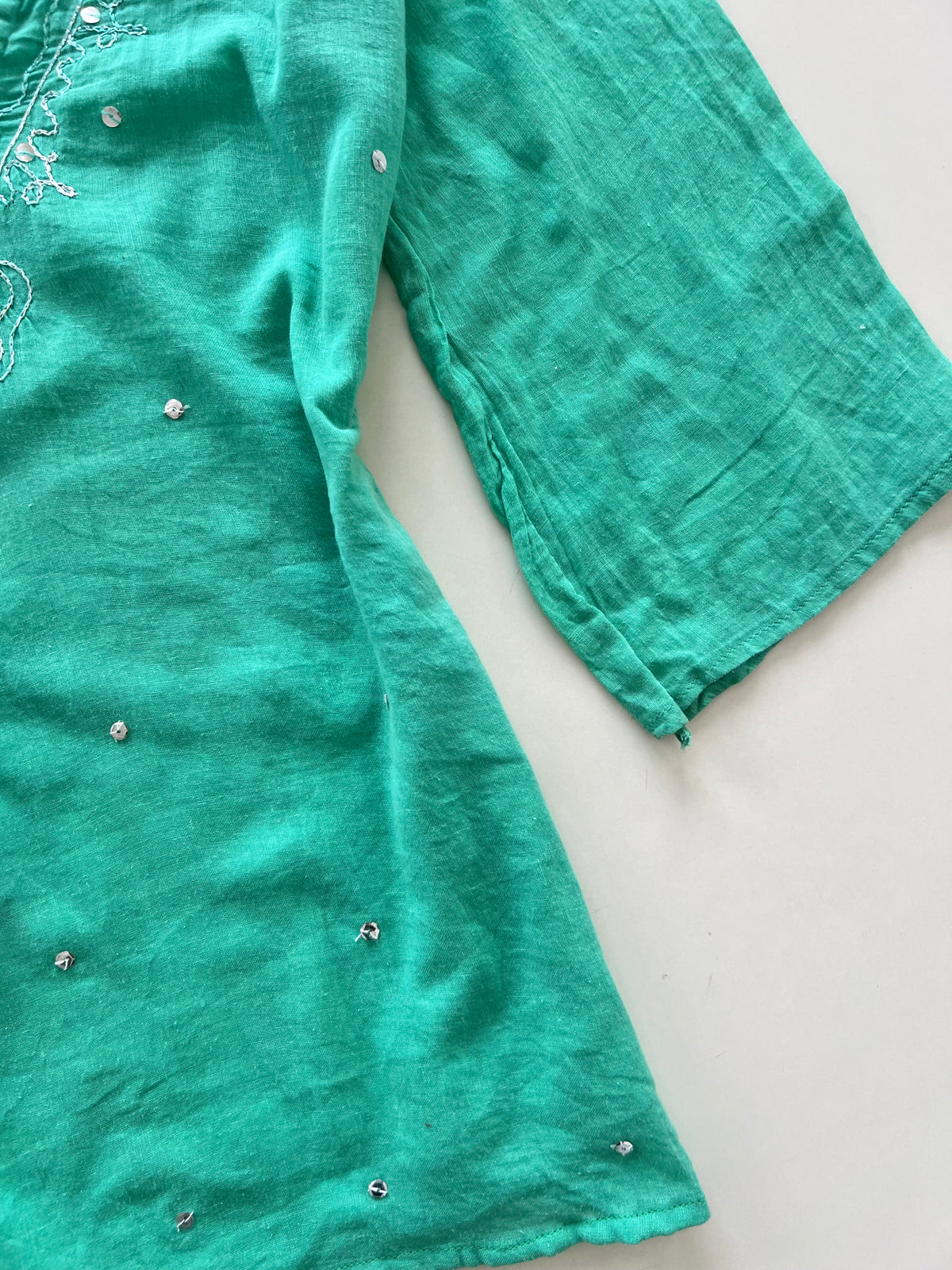 Cotton Embroidered Top-Bust 38