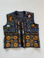 Load image into Gallery viewer, Leatherette Embroidered Top-Bust 32