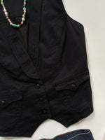 Load image into Gallery viewer, Vintage Denim Waistcoat-Bust 36