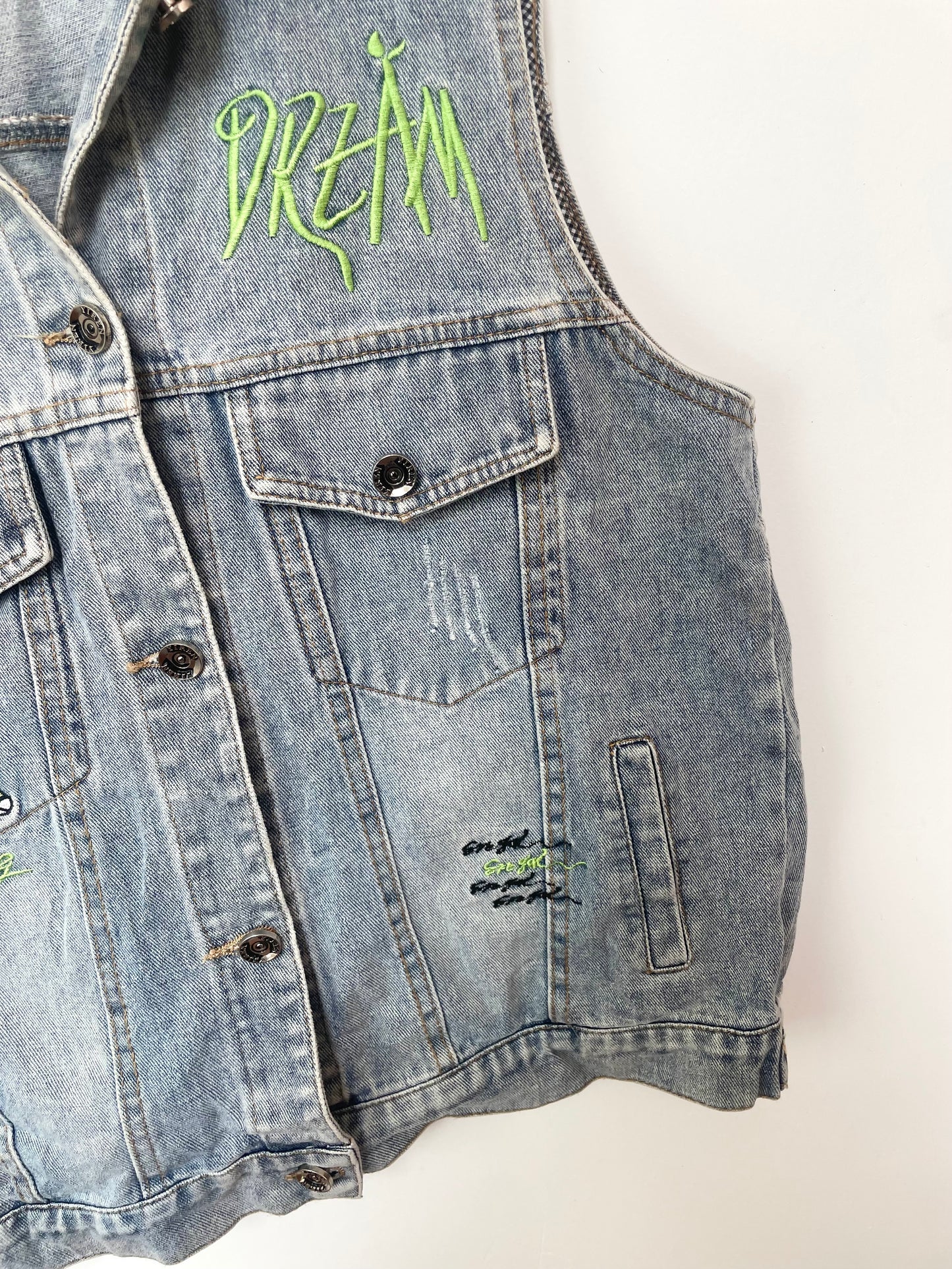 Denim Vest-Bust 40