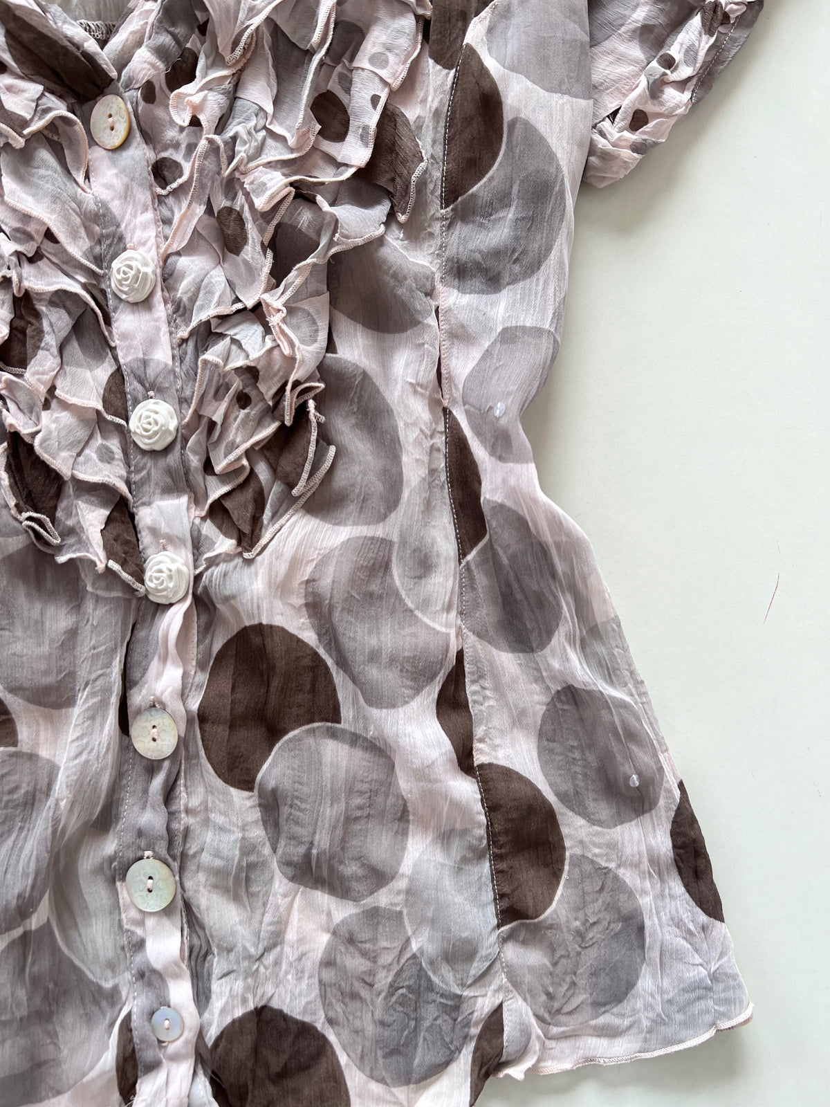 Saopaulo Vintage Sheer Top-Bust 44