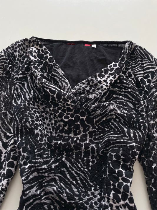 Vintage Cowl Neck Top-Bust 38
