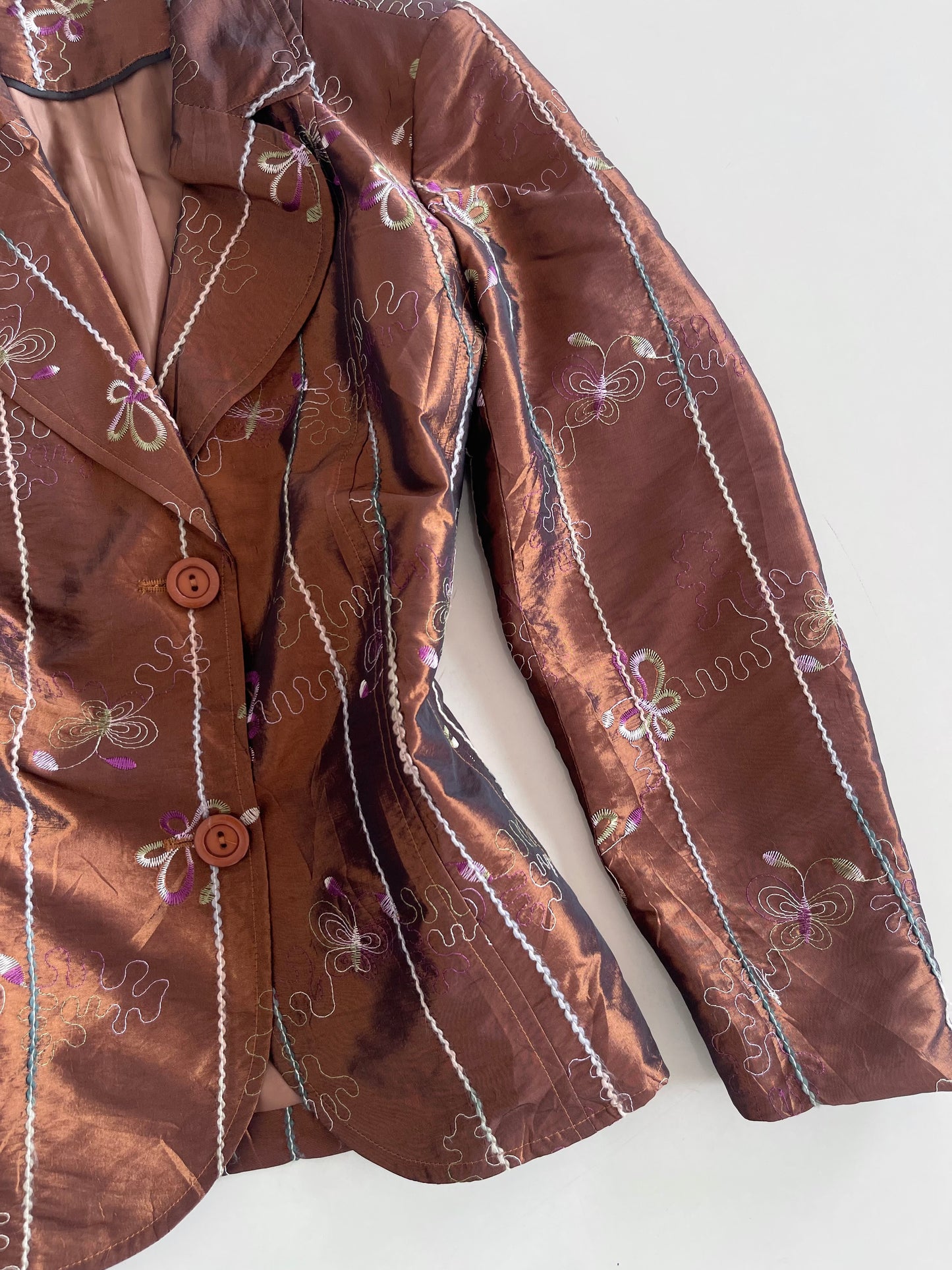 Embroidered Vintage Blazer-Bust 40