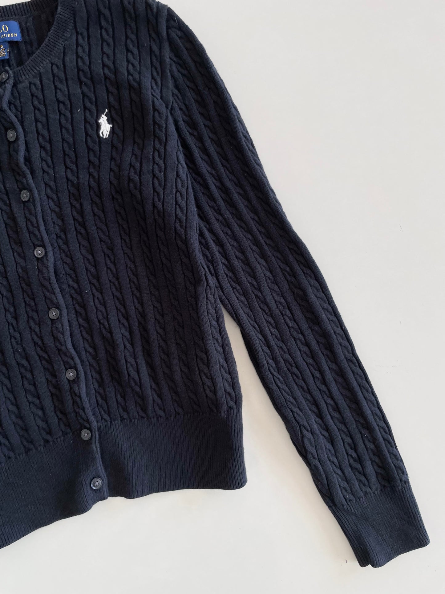 Ralph Lauren 100% Cotton Vintage Cardigan-Bust 32 to 34