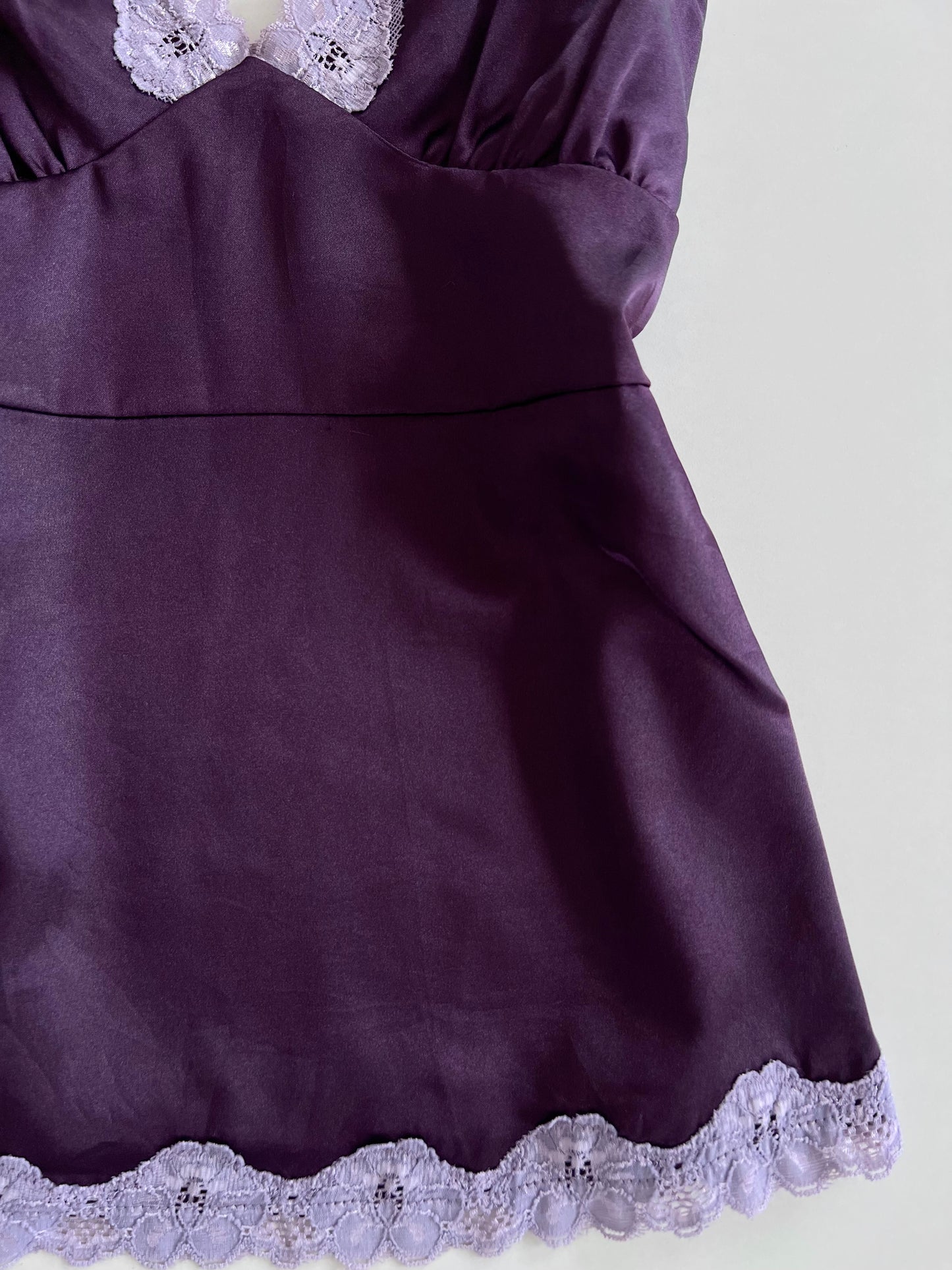 Purple Lace Top-Bust 32