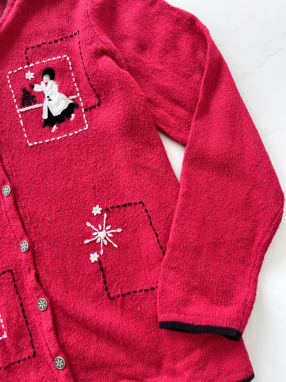 Reflections Christmas Embroidered Sweater-Bust 48