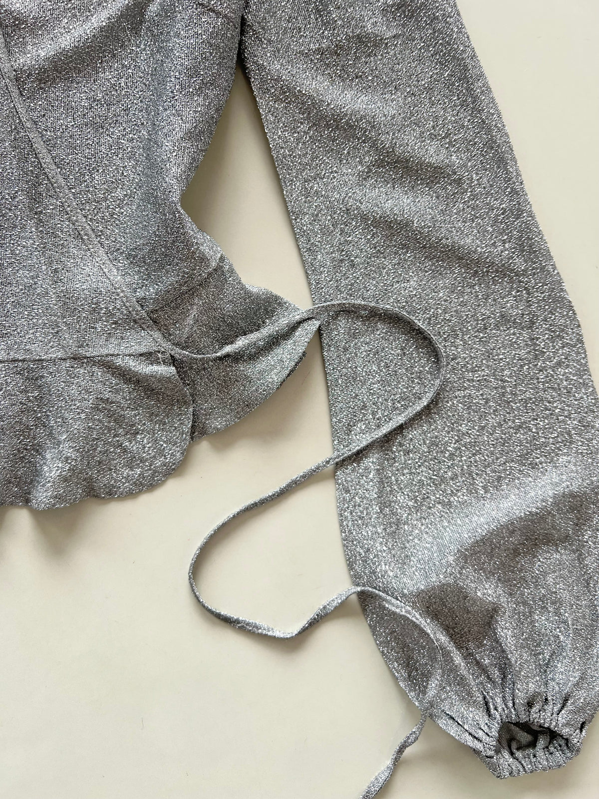Kemtvatt Shimmer Wraparound Top-Bust 34 to 36