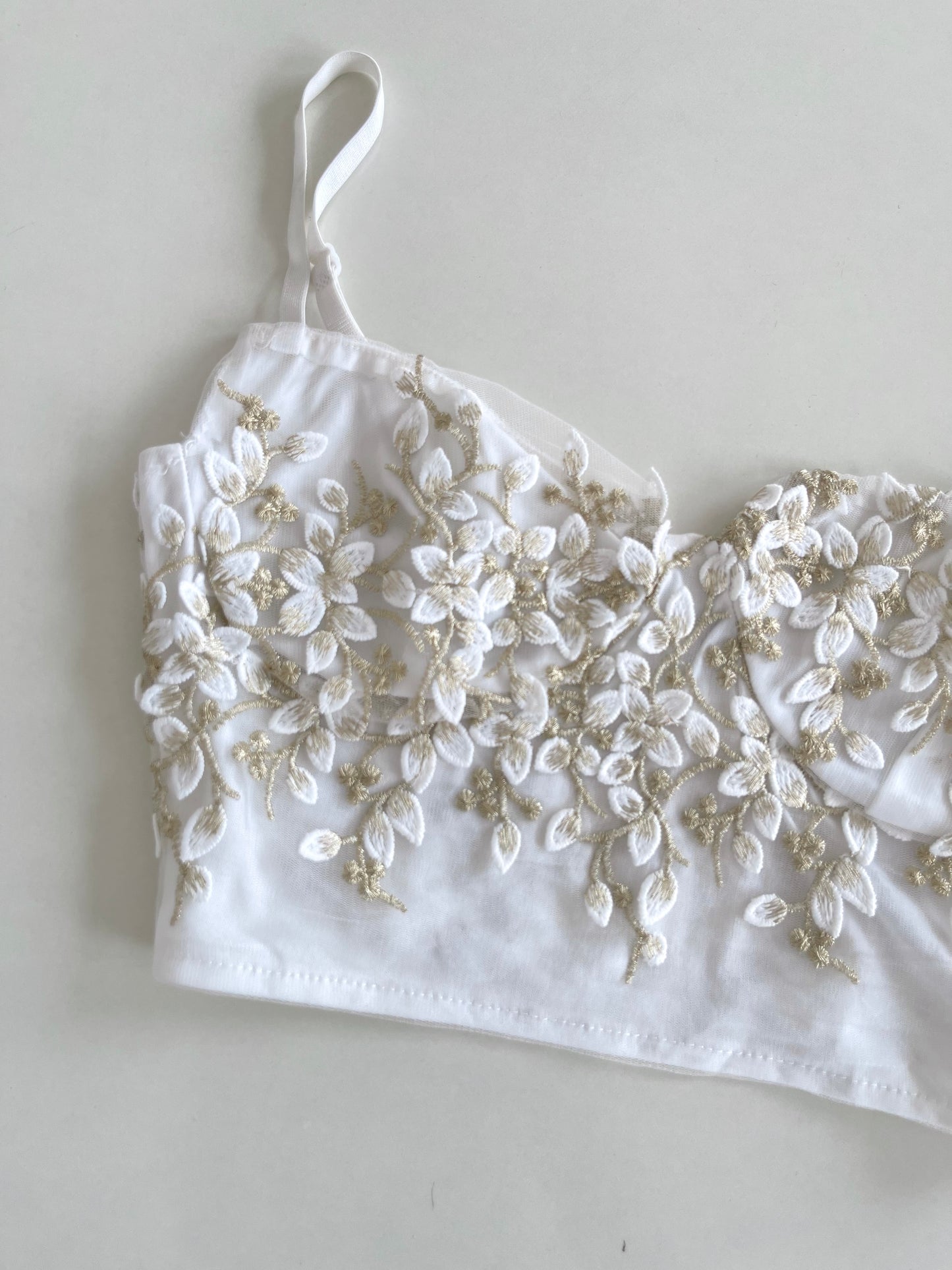 Embroidered Top-Bust 32