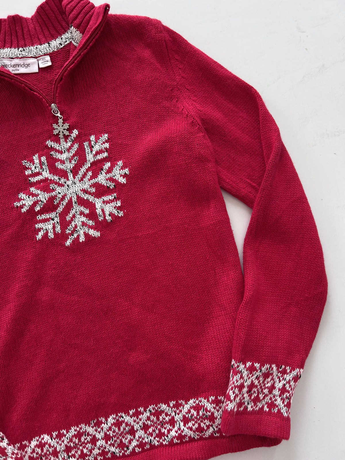 Breckenridge Embroidered Christmas Sweater-Bust 36