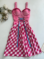 Load image into Gallery viewer, Vintage Gingham Dress-Bust 28 to 32