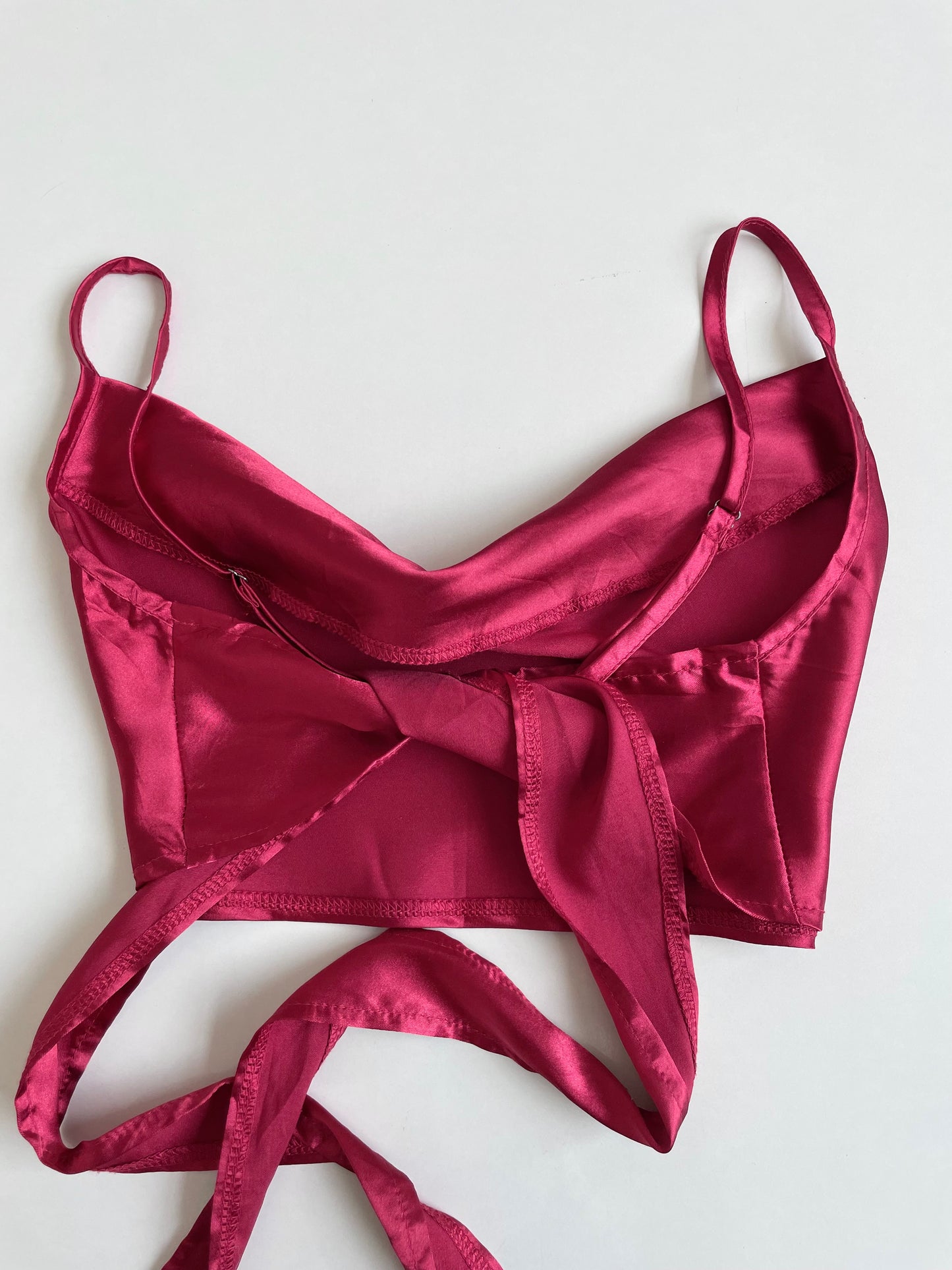 Satin Vintage Cowl Neck Top-Bust 30 to 32
