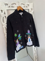 Load image into Gallery viewer, Tiara Embroidered Christmas Sweater-Bust 44