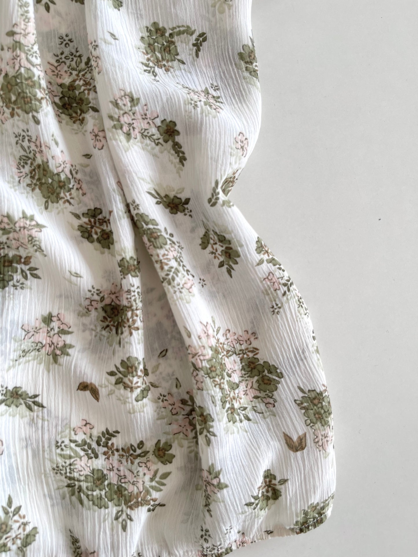 Minaf Floral Sheer Vintage Top-Bust 36