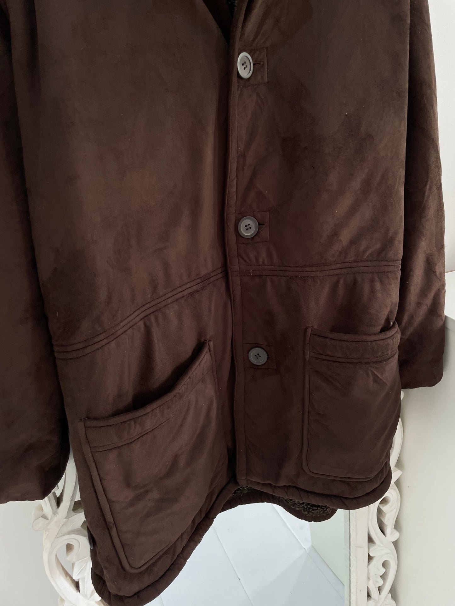 Watson Vintage Thick Sherpa Coat-Chest 50