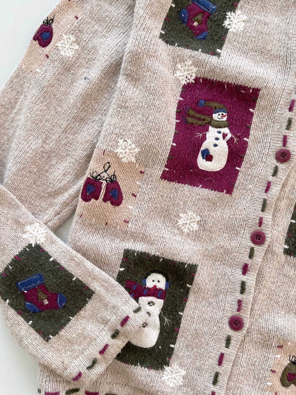 Croft&barrow Christmas Embroidered Sweater-Bust 46