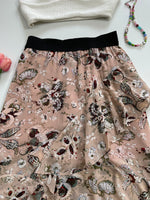 Load image into Gallery viewer, Paisley Ruffle Long Skirt-Waist 28 to 30
