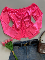 Load image into Gallery viewer, Neon Pink Top-Bust 32 to 34