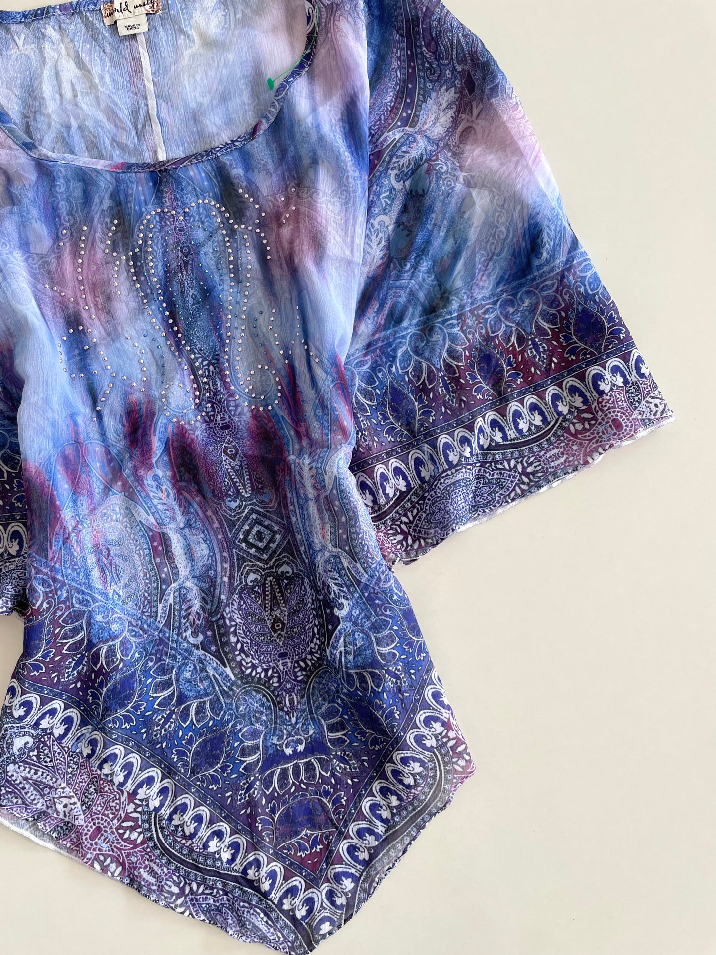 World Unity Vintage Sheer Top-Bust 50 to 58