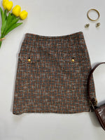 Load image into Gallery viewer, ef de Tweed Skirt-Waist 26