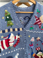 Load image into Gallery viewer, Christmas Sweater Vest-Bust 44