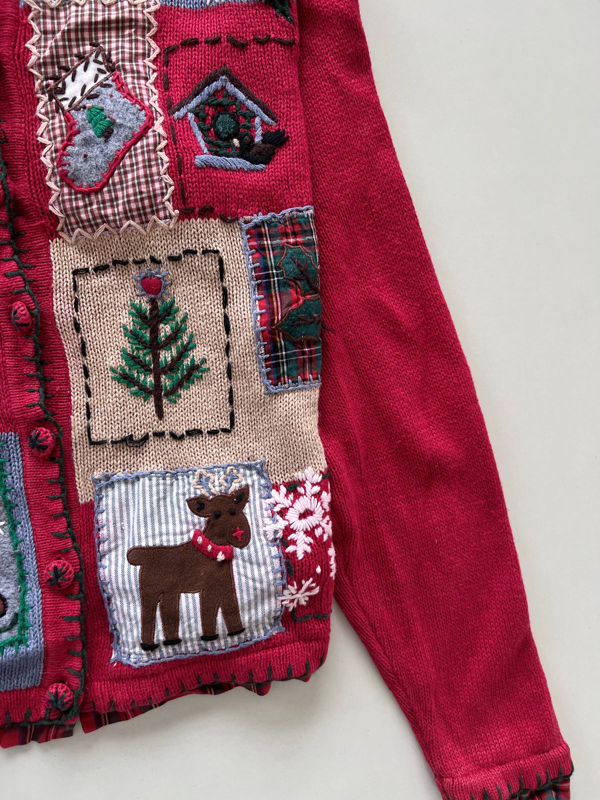 Victoria Jones Christmas Cardigan Sweater-Bust 44