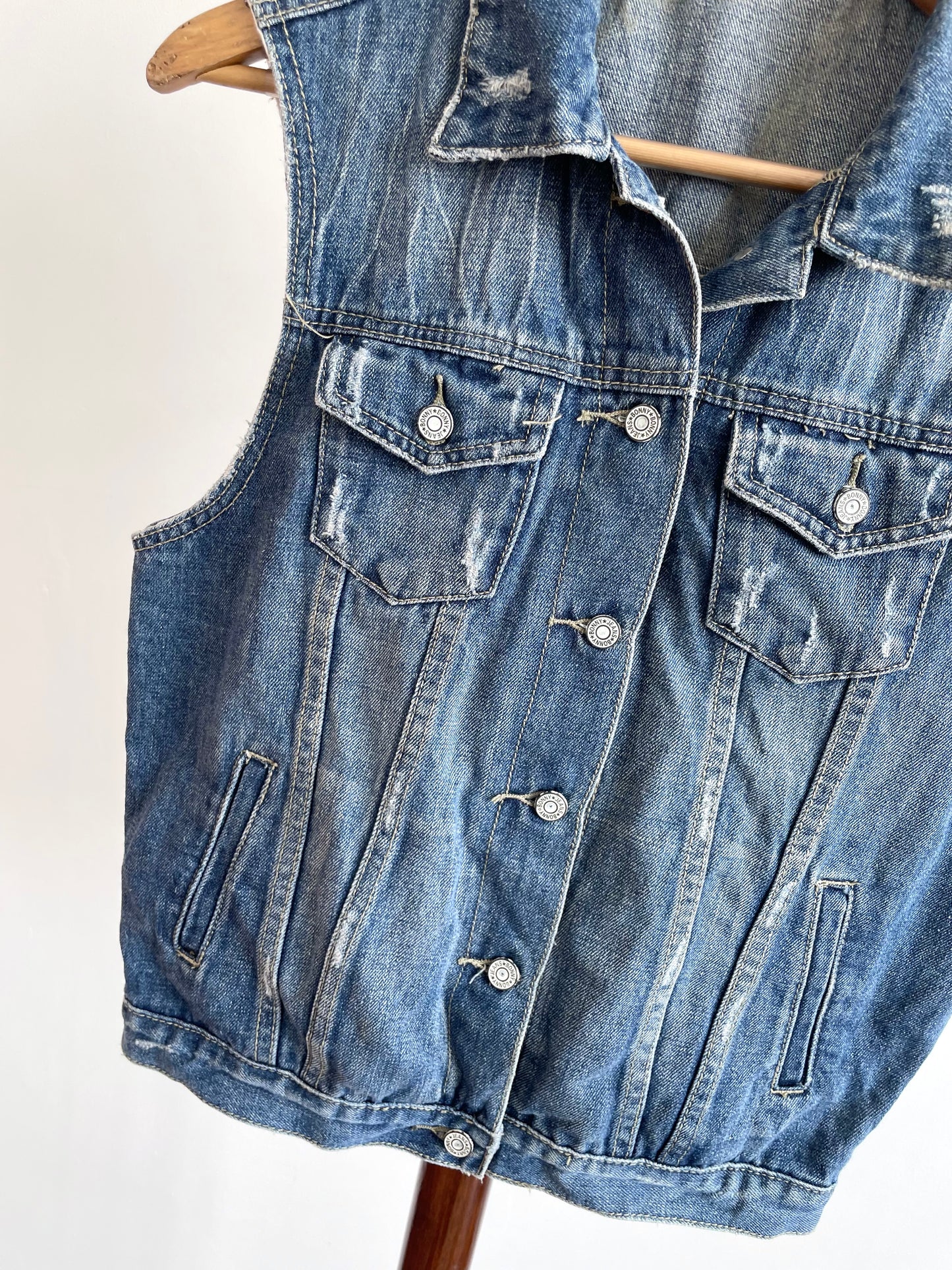Denim Vest-Bust 36