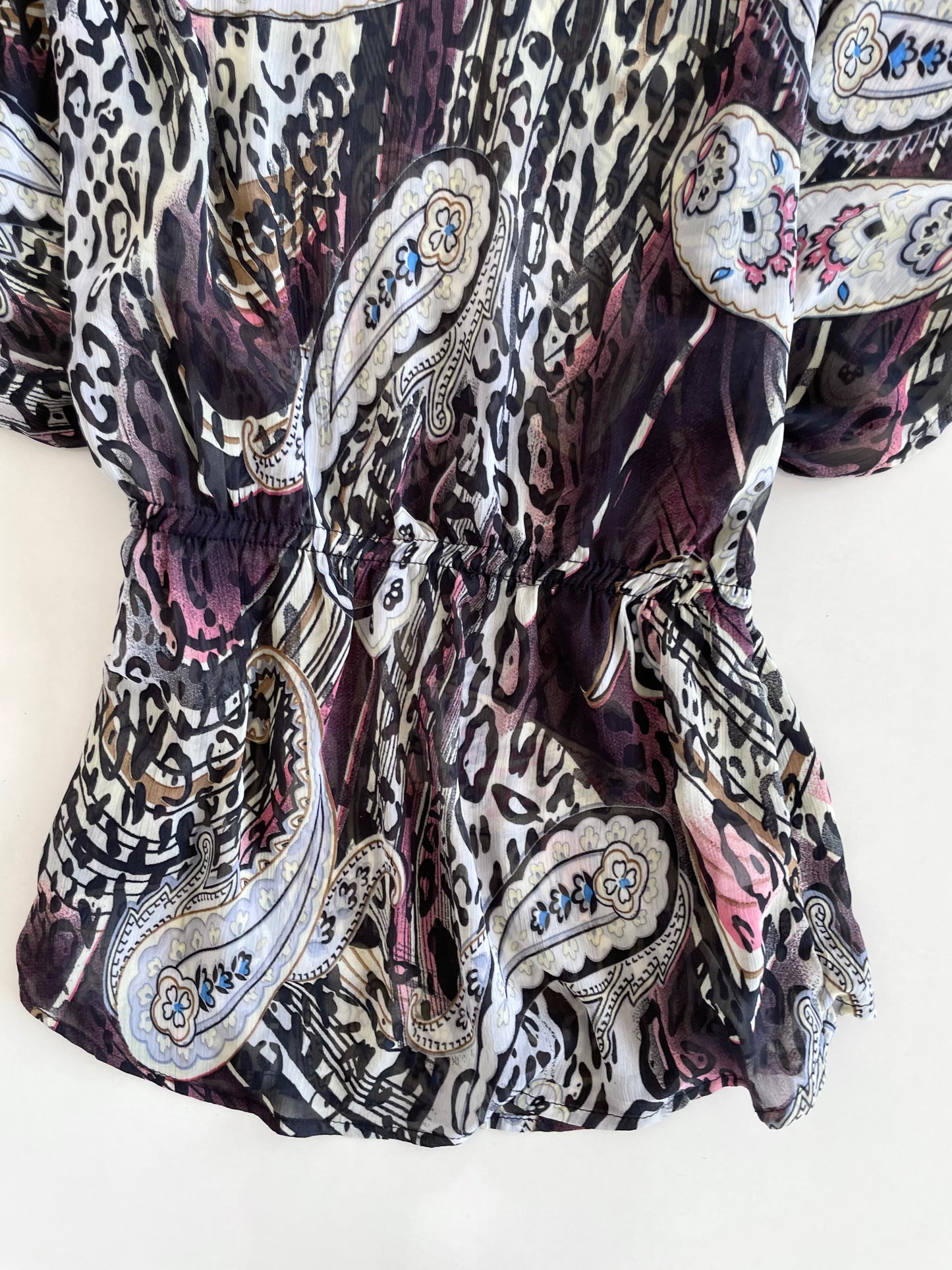 Paisley Sheer Top-Bust 34