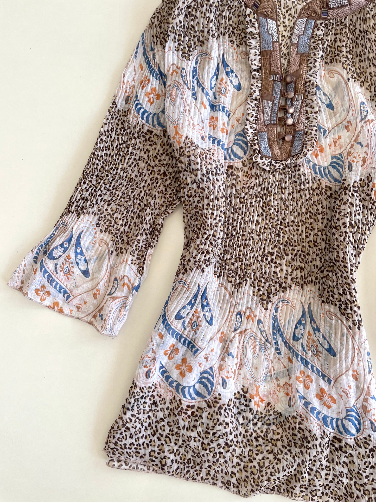 Zoteno Sheer Vintage Top-Bust 46 to 50