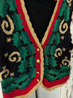 Load image into Gallery viewer, Vintage Embroidered Sweater Vest-Bust 36