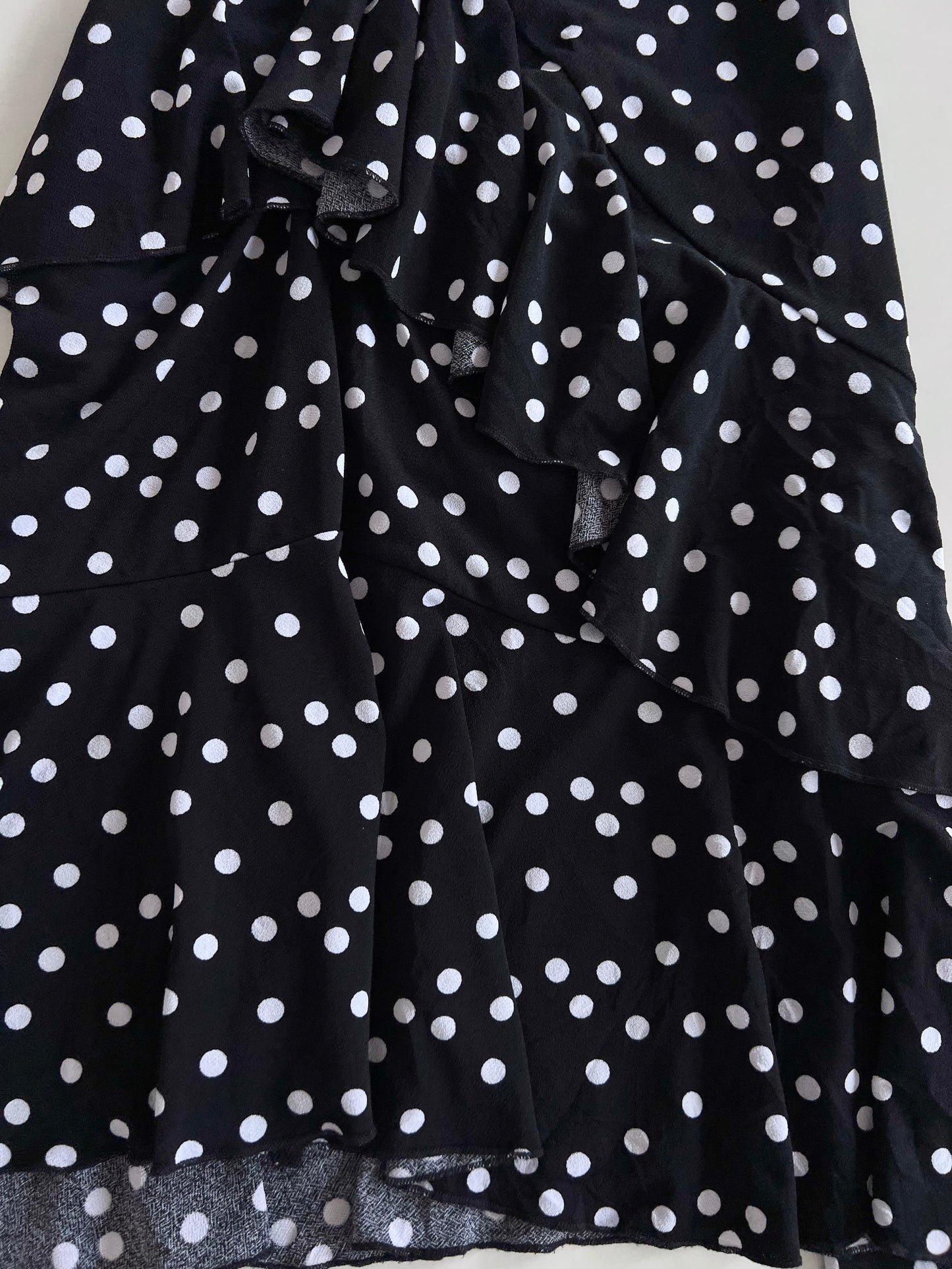 Polka Dot Ruffle Skirt-Waist 30