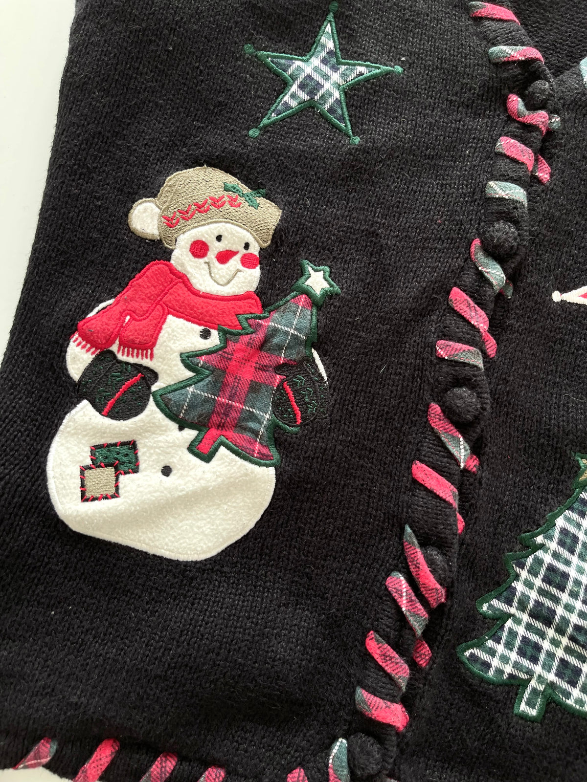 Christopher&Banks Embroidered Christmas Vest Sweater-Bust 44