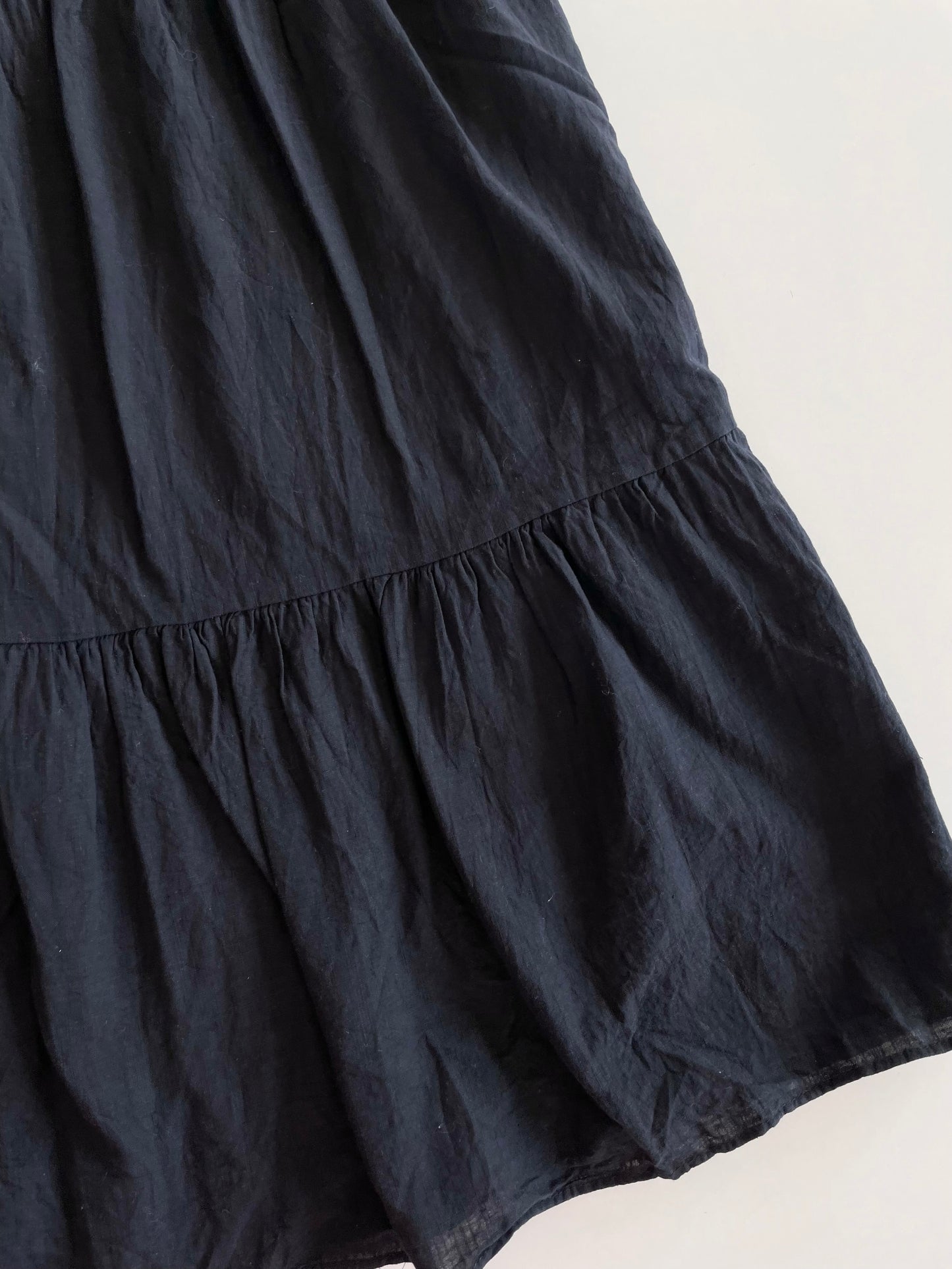 Black Cotton Skirt-Waist 26 to 34