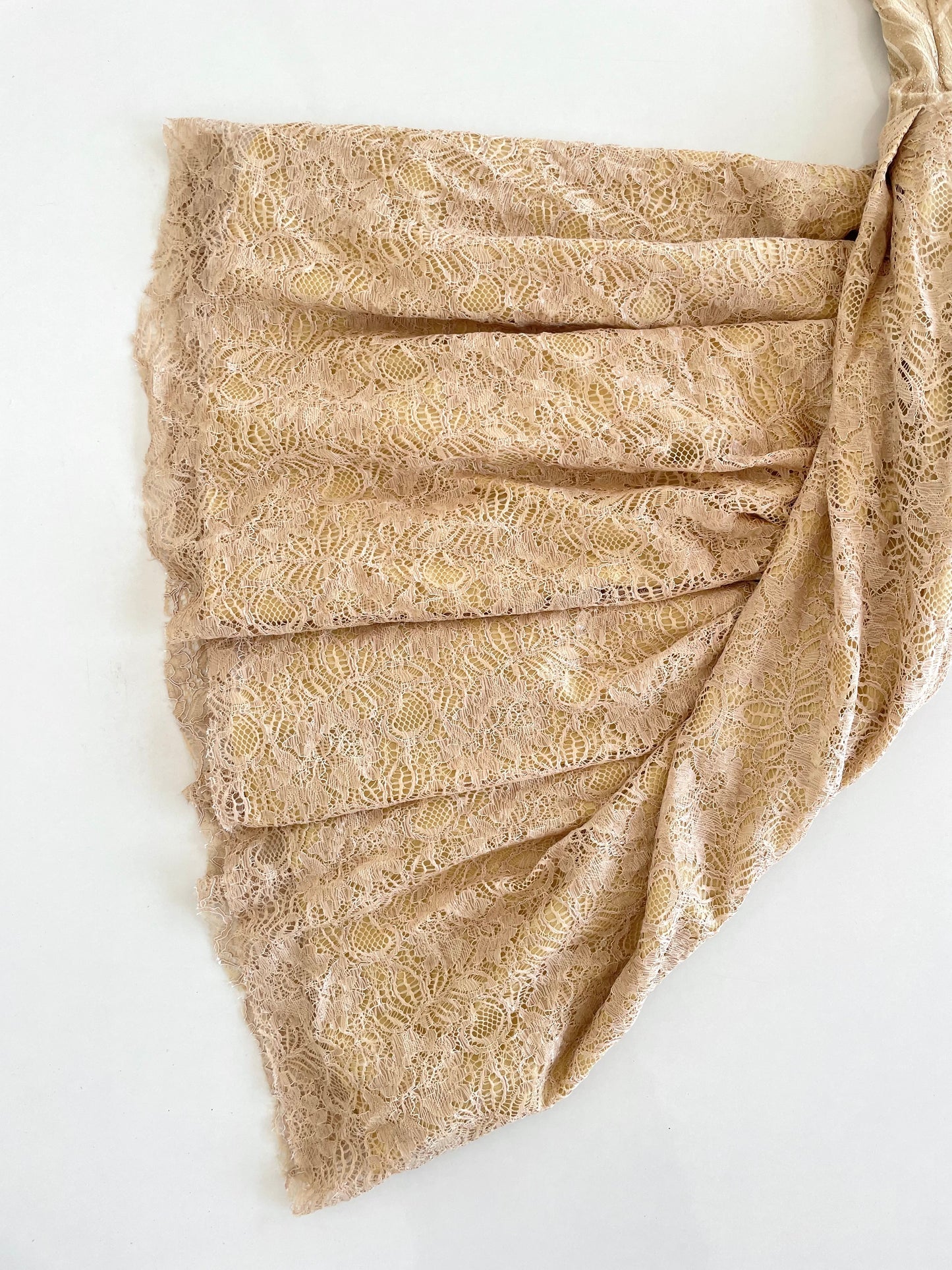 Vintage Beige Dress-Bust 32
