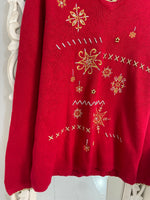 Load image into Gallery viewer, Embroidered Christmas Sweater-Bust 46