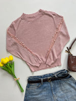 Load image into Gallery viewer, Baby Pink Shimmer Pre Winter Top - Bust 36 to 38