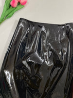 Load image into Gallery viewer, Glossy Black Faux Leather Skirts - Waist 32