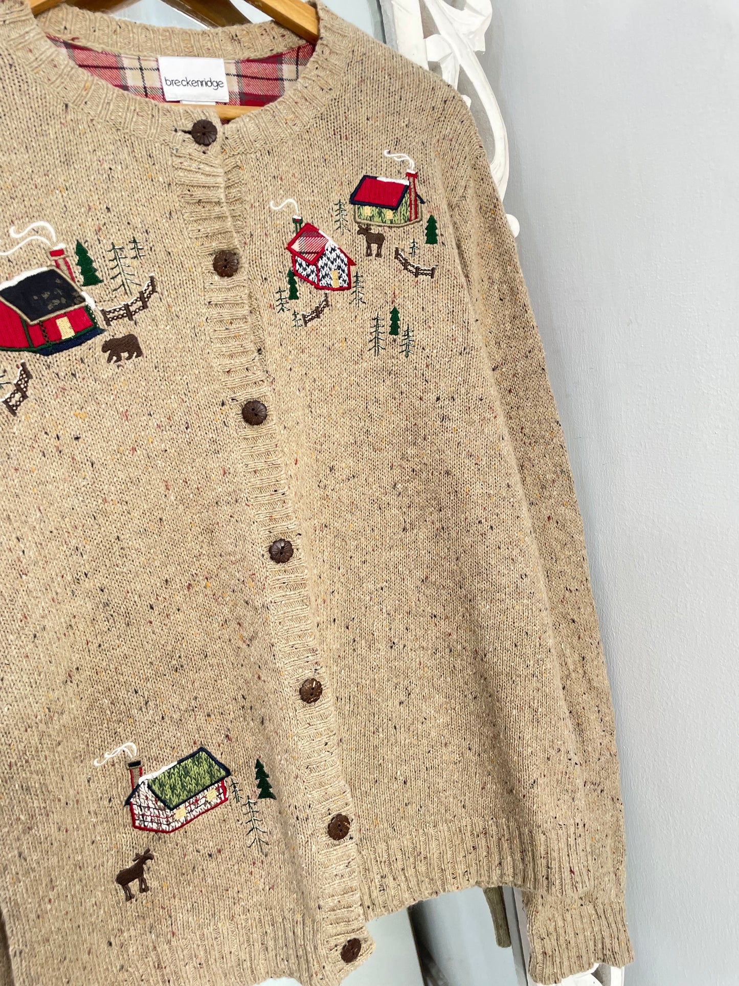 Breckenridge Embroidered Vintage Sweater-Bust 46