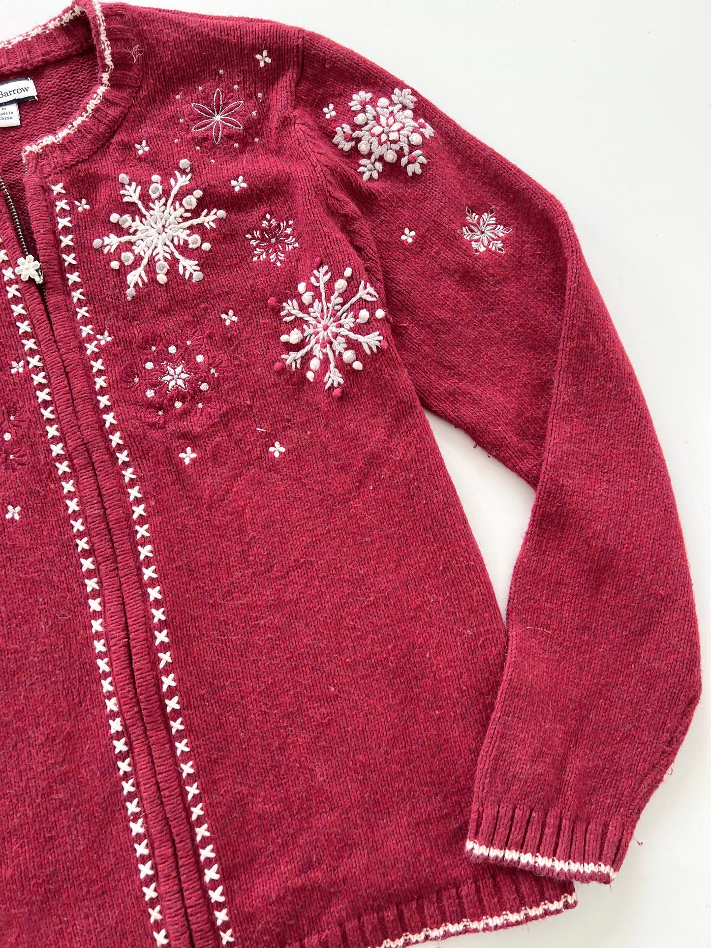 Croft&Barrow Embroidered Zipper -Bust 44