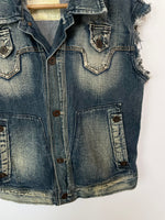 Load image into Gallery viewer, Vintage Denim Vest-Bust 44
