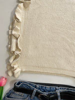 Load image into Gallery viewer, Ruffle Sweater Vest-Bust 34 to 38